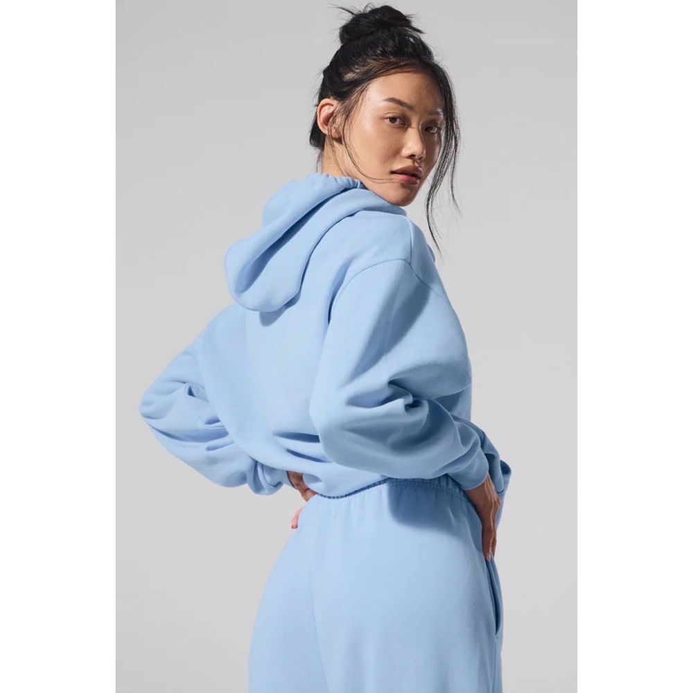 Alo Yoga Accolade Hoodie Seashell Blue XS - Picture 2 of 10